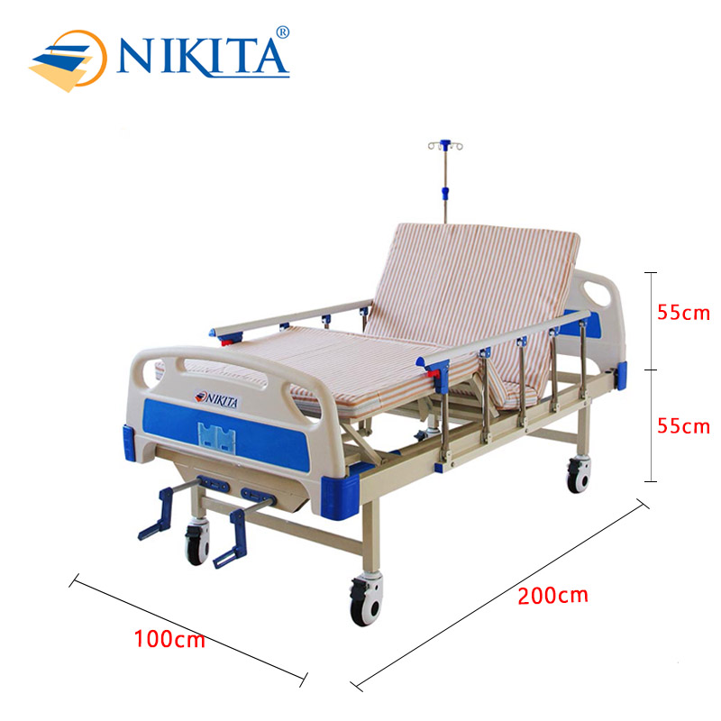 Kích thước giường y tế 2 tay quay NKT-DCN02 kích thước giường y tế 2 tay quay NKT-DCN02