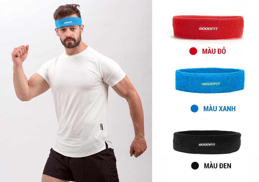 Bang do the thao headban nam nu GoodFit GF802SB 1 9 Bang do the thao headban nam nu GoodFit GF802SB 1 9