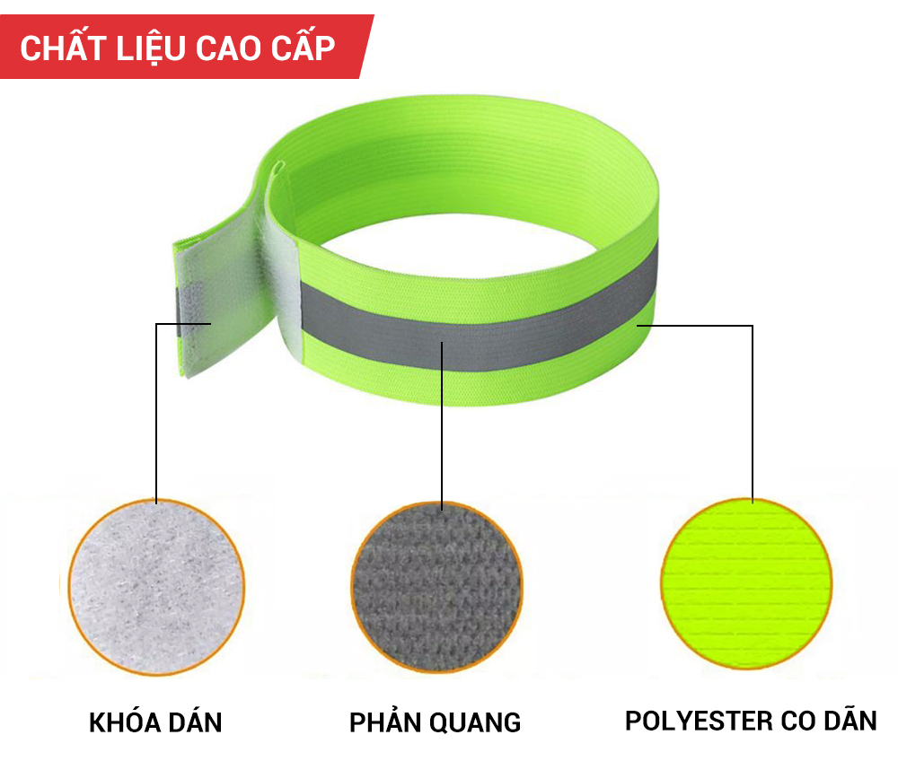 đai phản quang đeo tay đeo chân đai phản quang đeo tay đeo chân