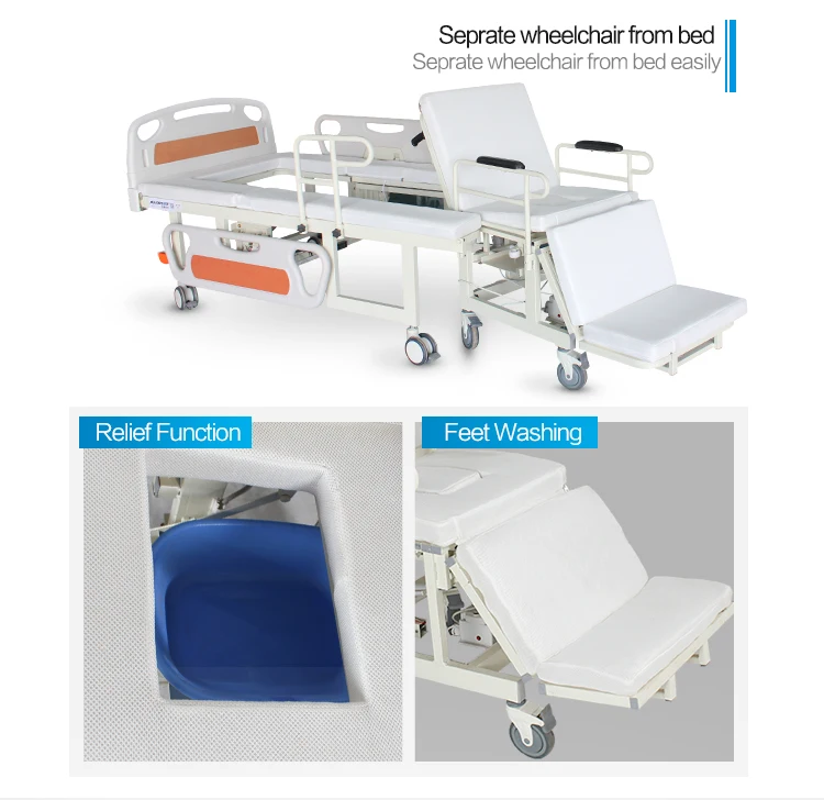 Y tế đồ nội thất bị vô hiệu hóa chăm sóc tự động bệnh viện giường có thể điều chỉnh để sử dụng nhà