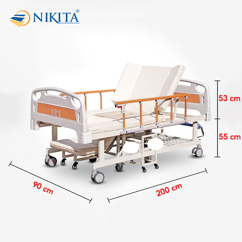 Kích thước giường y tế tách thành xe lăn DCN09 Kích thước giường y tế tách thành xe lăn DCN09