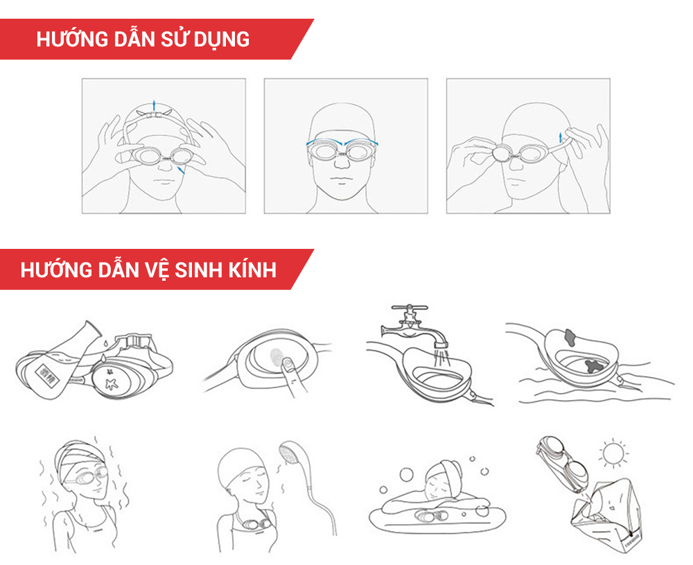 Mua kính bơi Kính bơi người lớn