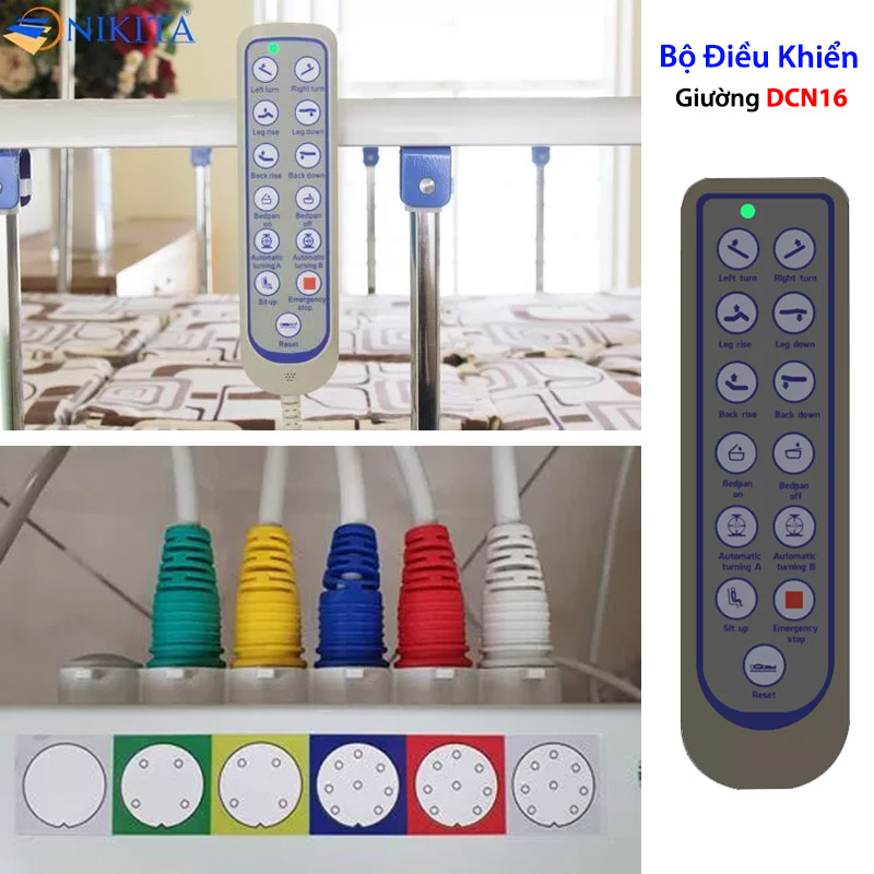 Remote Điều khiển tự động giường y tế NIKITA DCN16 Remote Điều khiển tự động giường y tế NIKITA DCN16