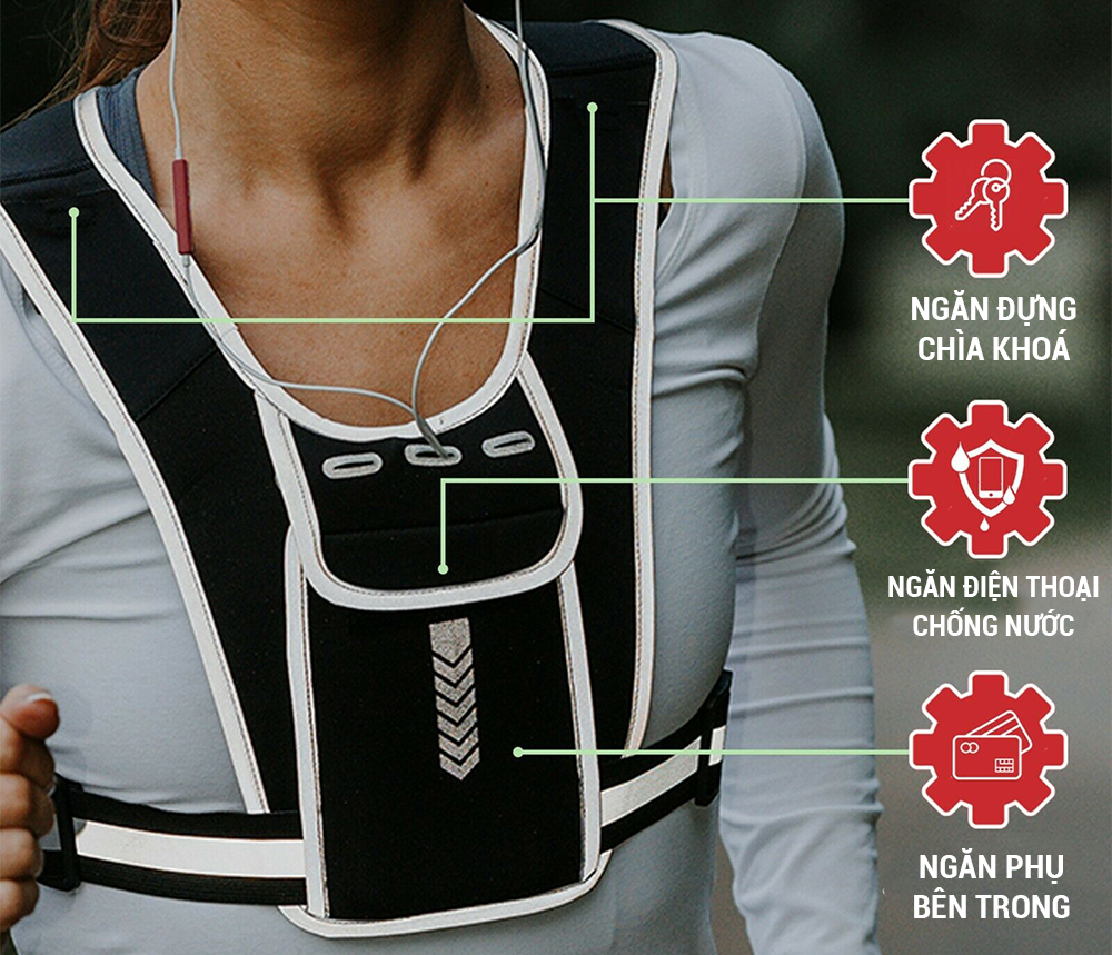 Vest nuoc chay bo mini toi gian sieu gon GoodFit GF302RV 1 Vest nuoc chay bo mini toi gian sieu gon GoodFit GF302RV 1
