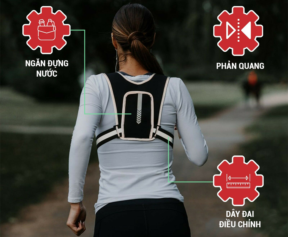Vest nuoc chay bo mini toi gian sieu gon GoodFit GF302RV 2 Vest nuoc chay bo mini toi gian sieu gon GoodFit GF302RV 2