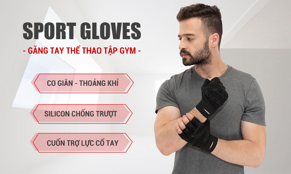 găng tay tập Gym GOODFIT GF201G găng tay tập Gym GOODFIT GF201G