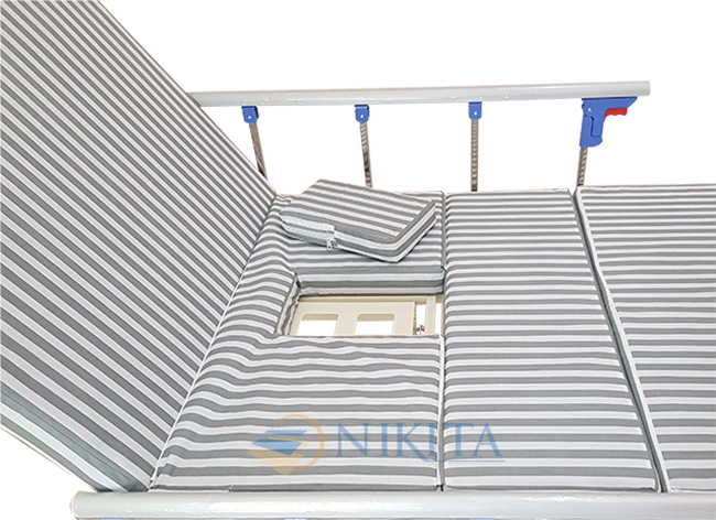Vị trí đặt bô vệ sinh trên giường DCN03 Vị trí đặt bô vệ sinh trên giường DCN03