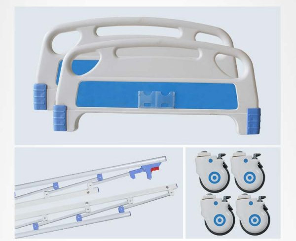 Giường bệnh nhân Tajermy TJM-G01B được chế tạo từ vật liệu cao cấp, bền chắc Giường bệnh nhân 1 tay quay Tajermy TJM-G01B