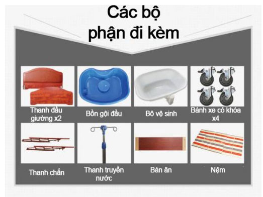 Phụ kiện của giường bệnh nhân Phụ kiện của giường bệnh nhân