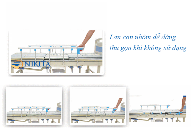 Thanh chắn hai bên giường y tế NKT-DCN05 Thanh chắn hai bên giường y tế NKT-DCN05