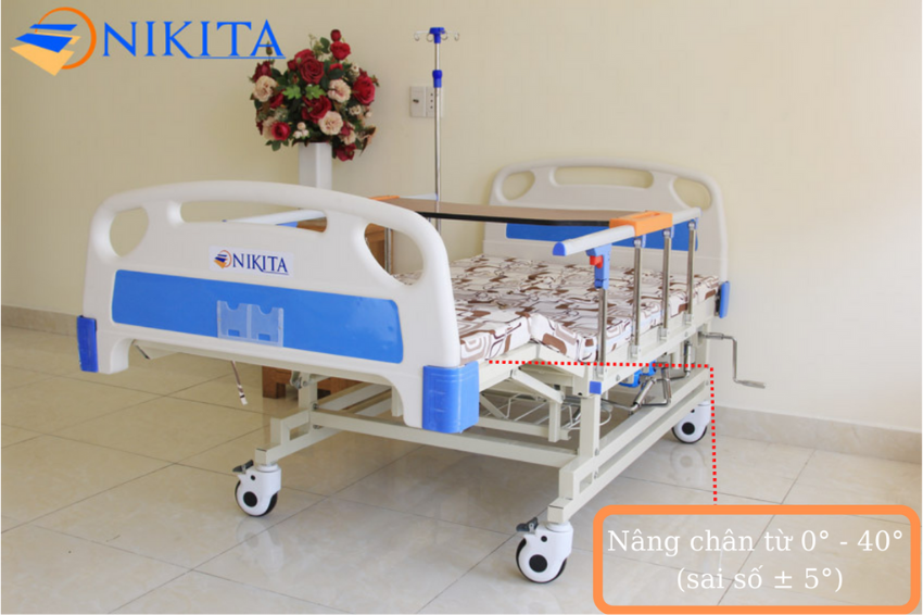 Tay quay thứ hai giường bệnh 4 tay quay nghiêng trái phải NIKITA NKT-DCN04 Tay quay thứ hai giường bệnh 4 tay quay nghiêng trái phải NIKITA NKT-DCN04