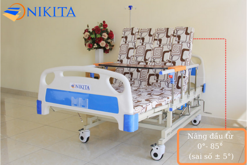 Tay quay thứ nhất giường bệnh 4 tay quay nghiêng trái phải NIKITA NKT-DCN04 Tay quay thứ nhất giường bệnh 4 tay quay nghiêng trái phải NIKITA NKT-DCN04