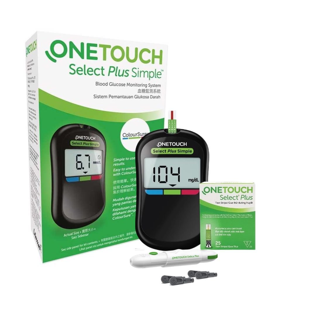 Máy đo đường huyết OneTouch Select Plus Simple Máy đo đường huyết OneTouch Select Plus Simple