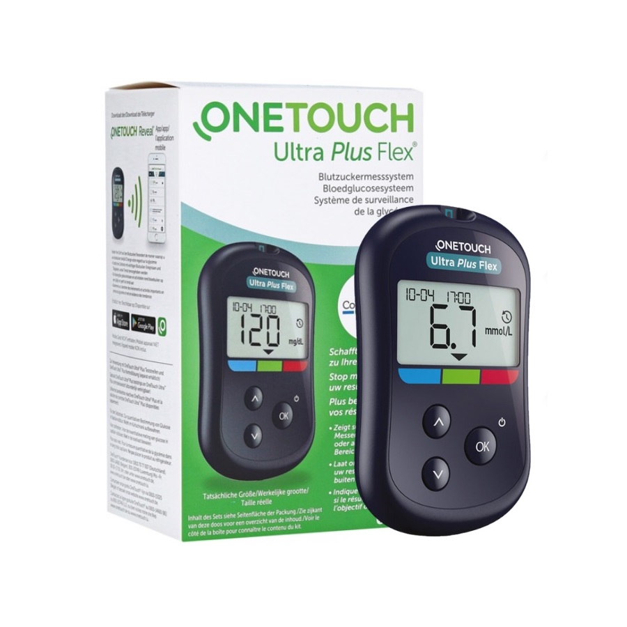 Máy đo đường huyết Onetouch Ultra Plus Flex Máy đo đường huyết Onetouch Ultra Plus Flex