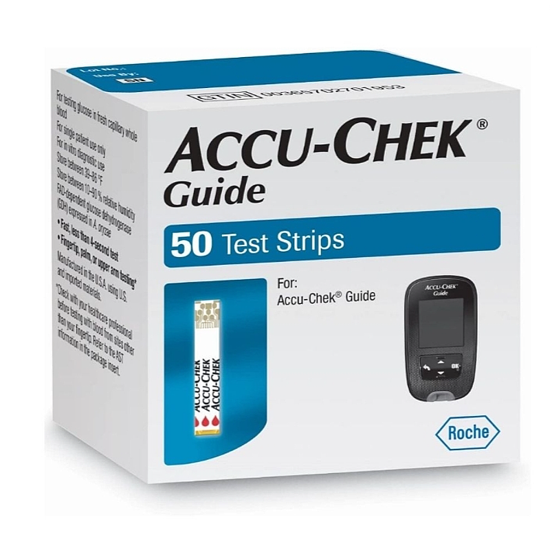Que thử đường huyết Accu-Chek Guide 50 que Que thử đường huyết Accu-Chek Guide 50 que