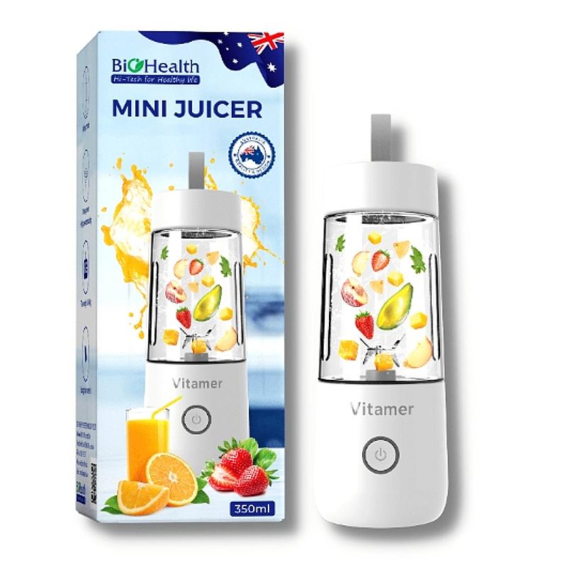 Máy xay sinh tố cầm tay có pin sạc Biohealth Mini Jucier Máy xay sinh tố cầm tay có pin sạc Biohealth Mini Jucier