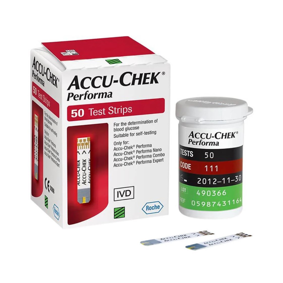Que thử đường huyết Accu-chek Performa 50 Que thử đường huyết Accu-chek Performa 50