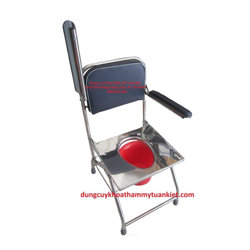 Ghế bô vệ sinh mặt inox Việt Nam - Không Bánh Xe Ghế bô vệ sinh mặt inox Việt Nam - Không Bánh Xe