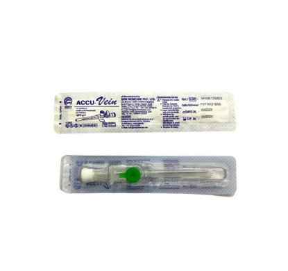 Kim luồn tĩnh mạch Accu-Vein, có cổng và cánh Likima 18G – 3A118 Kim luồn tĩnh mạch Accu-Vein, có cổng và cánh Likima 18G – 3A118
