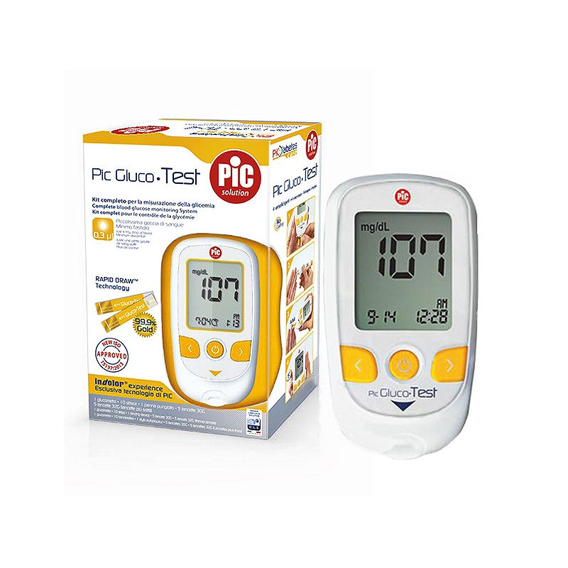 Máy đo đường huyết PIC Gluco Test Máy đo đường huyết PIC Gluco Test