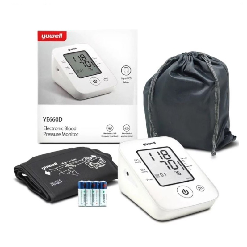 Máy đo huyết áp bắp tay điện tử Yuwell YE660D Máy đo huyết áp bắp tay điện tử Yuwell YE660D