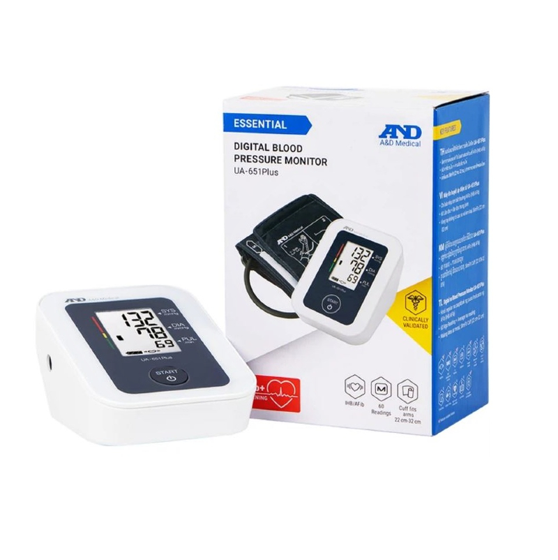 Máy đo huyết áp bắp tay tự động AND UA-651 Plus Máy đo huyết áp bắp tay tự động AND UA-651 Plus