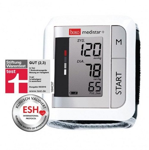 Máy đo huyết áp cổ tay tự động Boso Medistar+ Máy đo huyết áp cổ tay tự động Boso Medistar+
