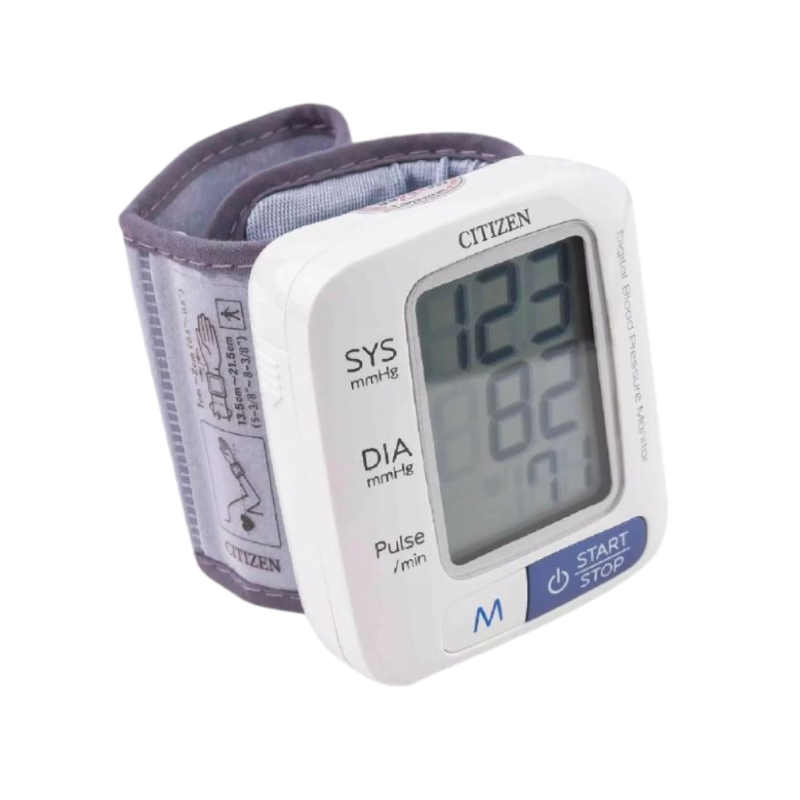 Máy đo huyết áp điện tử cổ tay Citizen CH-650 Máy đo huyết áp điện tử cổ tay Citizen CH-650