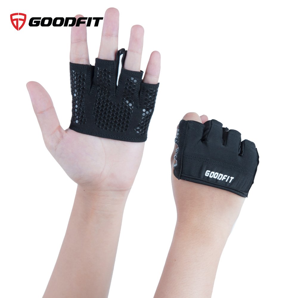 Găng tay tập gym nữ xỏ ngón GoodFit GF204G