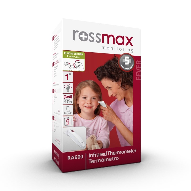Nhiệt kế điện tử đo tai hồng ngoại Rossmax RA600 Nhiệt kế điện tử đo tai hồng ngoại Rossmax RA600