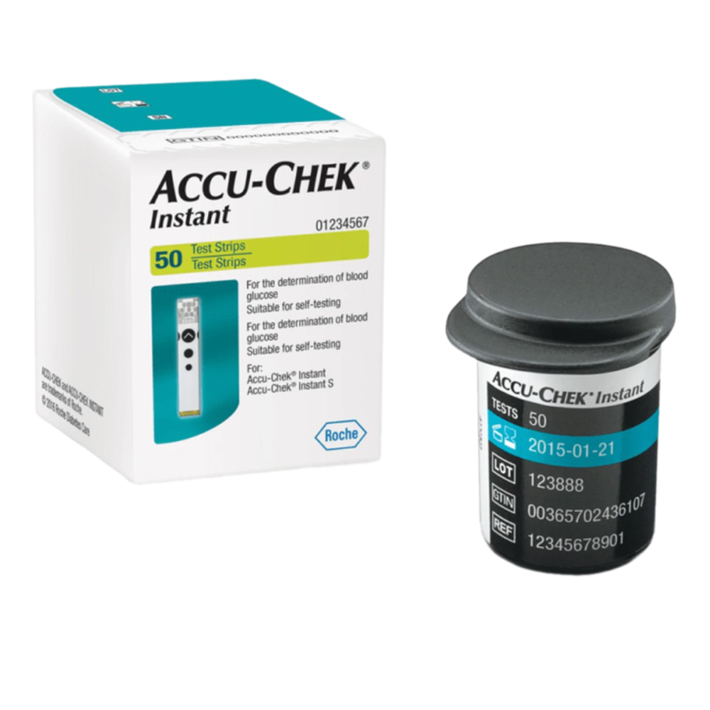 Que thử đường huyết Accu-Chek Instant 50 Que thử đường huyết Accu-Chek Instant 50