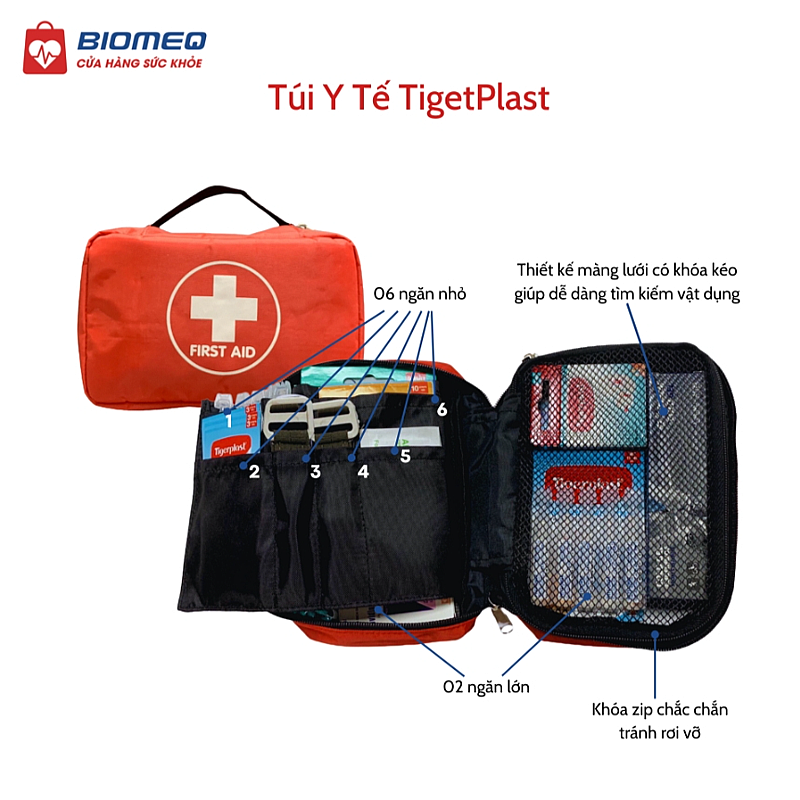 Túi y tế dành cho gia đình / du lịch Tigerplast Túi y tế dành cho gia đình / du lịch Tigerplast