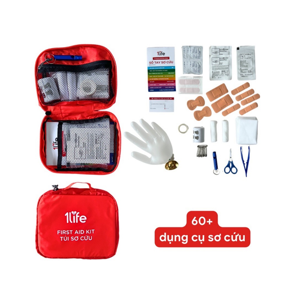 Túi sơ cứu cao cấp du lịch thể thao 60 dụng cụ - Premium First Aid Kit for travelers Túi sơ cứu cao cấp du lịch thể thao 60 dụng cụ - Premium First Aid Kit for travelers