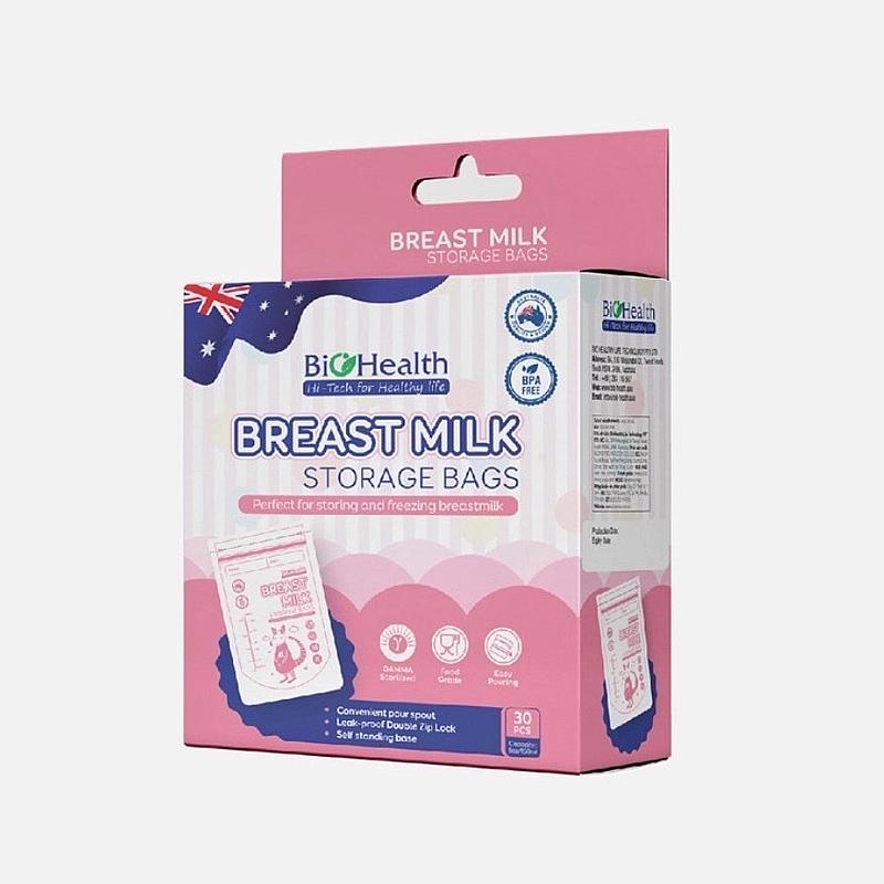 Túi trữ sữa biohealth 250ml Túi trữ sữa biohealth 250ml