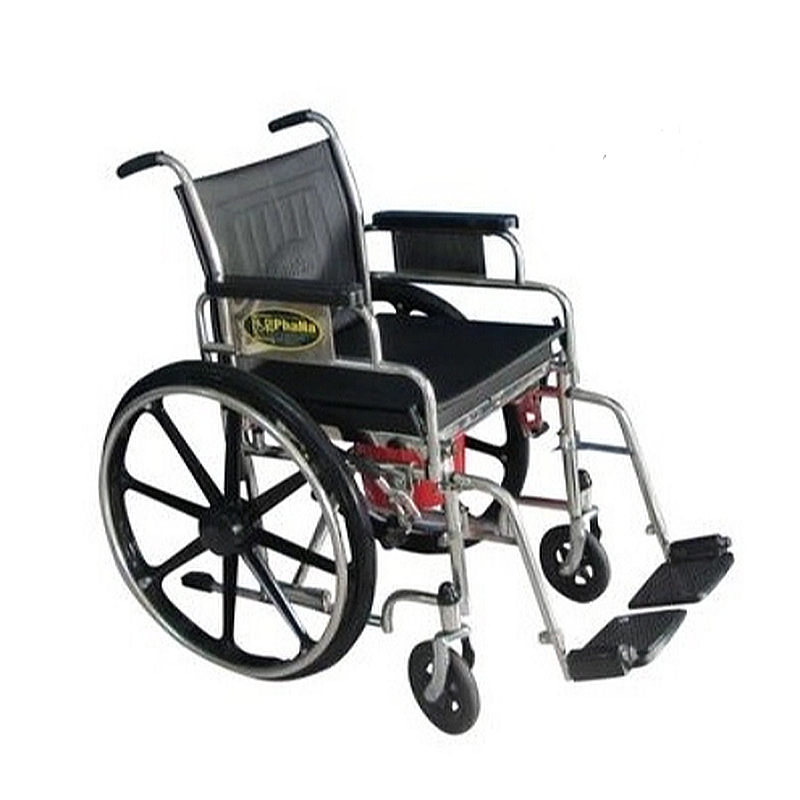Xe lăn inox có bô vệ sinh Phana PN61