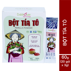 Bột tía tô nguyên chất hữu cơ Dalahouse 60g Bột tía tô nguyên chất hữu cơ Dalahouse 60g