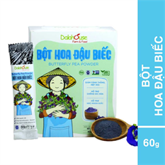 Bột hoa đậu biết nguyên chất hữu cơ Dalahouse 60g Bột hoa đậu biết nguyên chất hữu cơ Dalahouse 60g