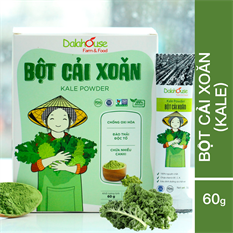 Bột cải xoăn kale sấy lạnh nguyên chất Dalahouse 60g Bột cải xoăn kale sấy lạnh nguyên chất Dalahouse 60g
