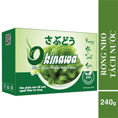 Rong nho khô tách nước Okinawa 240g (12 gói) Rong nho khô tách nước Okinawa 240g (12 gói)
