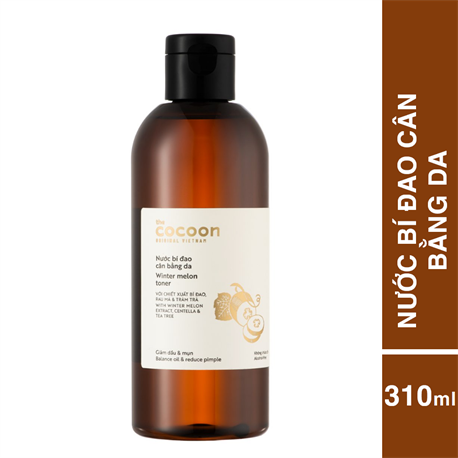 Toner nước bí đao cân bằng da cocoon 310ml thuần chay Toner nước bí đao cân bằng da cocoon 310ml thuần chay