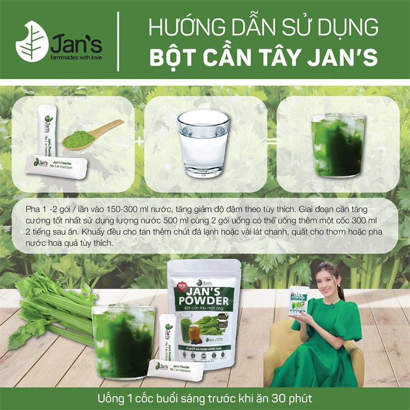 bột cần tây jan's