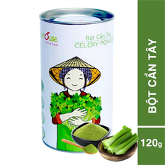 Bột Cần Tây Nguyên Chất Sấy Lạnh Dalahouse - Lon 120g Bột Cần Tây Nguyên Chất Sấy Lạnh Dalahouse - Lon 120g