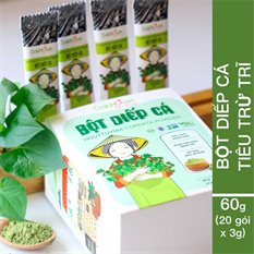 Bột diếp cá nguyên chất sấy lạnh Dalahouse - 60g Bột diếp cá nguyên chất sấy lạnh Dalahouse - 60g
