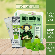 Bột diếp cá nguyên chất sấy lạnh Dalahouse - 60g