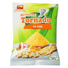 Bột Phô Mai Tornado Vị Cay Gói (100g / Gói) Bột Phô Mai Tornado Vị Cay Gói (100g / Gói)