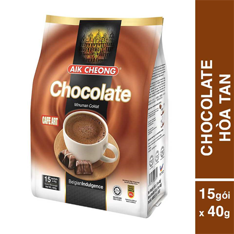 Chocolate Hòa Tan Aik Cheong Chocolate Cafe Art (15 Gói x 40g) Chocolate Hòa Tan Aik Cheong Chocolate Cafe Art (15 Gói x 40g)