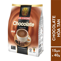 Chocolate Hòa Tan Aik Cheong Chocolate Cafe Art (15 Gói x 40g) Chocolate Hòa Tan Aik Cheong Chocolate Cafe Art (15 Gói x 40g)