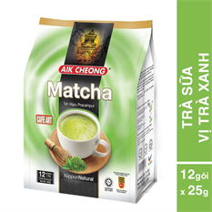 Trà Sữa Vị Trà Xanh Aik Cheong Matcha Café Art (12 Gói x 25g) Trà Sữa Vị Trà Xanh Aik Cheong Matcha Café Art (12 Gói x 25g)