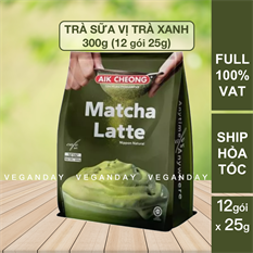 Trà Sữa Vị Trà Xanh Aik Cheong Matcha Café Art (12 Gói x 25g)