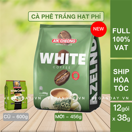 Cà Phê Trắng Hạt Phỉ 4 Trong 1 Aik Cheong (12 Gói x 38g) Cà Phê Trắng Hạt Phỉ 4 Trong 1 Aik Cheong (12 Gói x 38g)